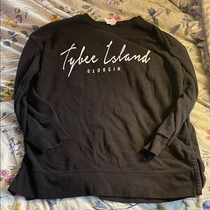 Black Tybee Island Georgia Sweatshirt